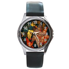 Star Lantern Lighting Round Metal Watch