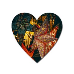 Star Lantern Lighting Heart Magnet