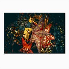 Star Lantern Lighting Postcard 4 x 6  (pkg Of 10)