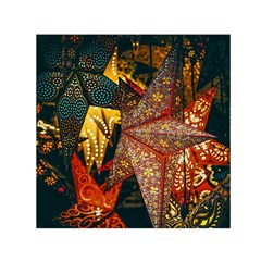 Star Lantern Lighting Square Satin Scarf (30  X 30 )