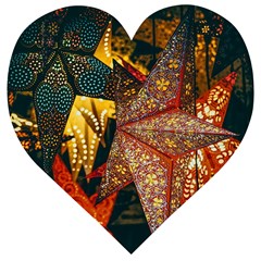 Star Lantern Lighting Wooden Puzzle Heart