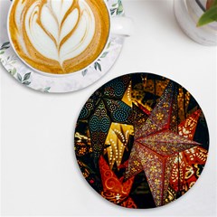 Star Lantern Lighting Uv Print Round Tile Coaster