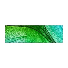 3d Leaves Texture Sheet Blue Green Sticker Bumper (100 Pack)