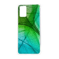 3d Leaves Texture Sheet Blue Green Samsung Galaxy S20 Plus 6 7 Inch Tpu Uv Case