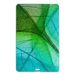 3d Leaves Texture Sheet Blue Green Name Card Style Usb Flash Drive