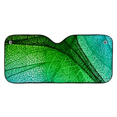 3d Leaves Texture Sheet Blue Green Car Windshield Sunshade by Cemarart