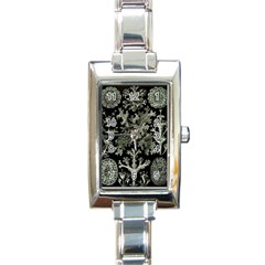 Weave Haeckel Lichenes Photobionten Rectangle Italian Charm Watch