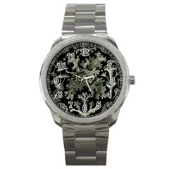 Weave Haeckel Lichenes Photobionten Sport Metal Watch