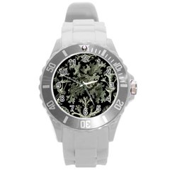 Weave Haeckel Lichenes Photobionten Round Plastic Sport Watch (l)