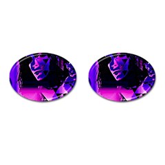 Counting Coup Ultraviolet Cufflinks (oval) by MRNStudios