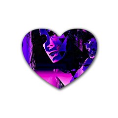 Counting Coup Ultraviolet Rubber Coaster (heart)