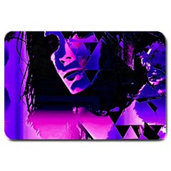 Counting Coup Ultraviolet Large Doormat