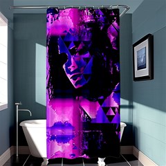 Counting Coup Ultraviolet Shower Curtain 36  X 72  (stall) 