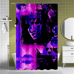 Counting Coup Ultraviolet Shower Curtain 48  X 72  (small)  by MRNStudios