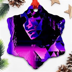 Counting Coup Ultraviolet Ornament (snowflake)