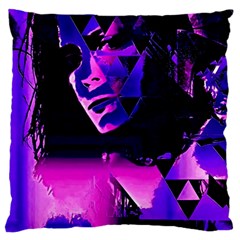 Counting Coup Ultraviolet Large Cushion Case (two Sides)