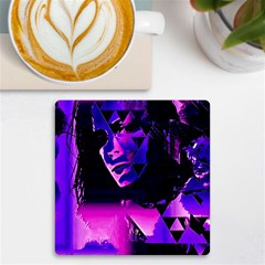 Counting Coup Ultraviolet Uv Print Square Tile Coaster  by MRNStudios