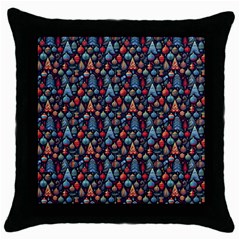 Vintage Style Christmas Decoration Pattern Motif Throw Pillow Case (black)