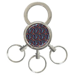 Vintage Style Christmas Decoration Pattern Motif 3-ring Key Chain