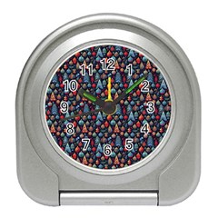 Vintage Style Christmas Decoration Pattern Motif Travel Alarm Clock