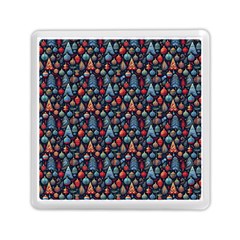 Vintage Style Christmas Decoration Pattern Motif Memory Card Reader (square) by dflcprintsclothing