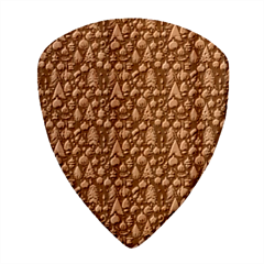 Vintage Style Christmas Decoration Pattern Motif Wood Guitar Pick (set Of 10) by dflcprintsclothing