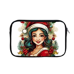 Young Woman With Santa Claus Clothes Isolated Illustration Wb Apple Macbook Pro 13  Zipper Case