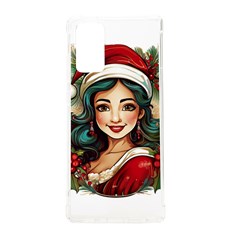 Young Woman With Santa Claus Clothes Isolated Illustration Wb Samsung Galaxy Note 20 Tpu Uv Case by dflcprintsclothing