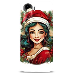 Young Woman With Santa Claus Clothes Isolated Illustration Wb Samsung Galaxy S24 Plus 6 7 Inch Black Tpu Uv Case by dflcprintsclothing