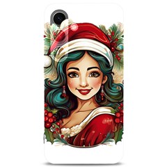 Young Woman With Santa Claus Clothes Isolated Illustration Wb Samsung Galaxy S24 6 2 Inch Black Tpu Uv Case by dflcprintsclothing