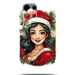 Young Woman With Santa Claus Clothes Isolated Illustration Wb Samsung Galaxy S24 Ultra 6 9 Inch Black Tpu Uv Case by dflcprintsclothing