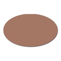 Mocha Mousse Hex Code #a47864 Oval Magnet by dressshop