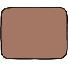 Mocha Mousse Hex Code #a47864 Fleece Blanket (mini) by dressshop