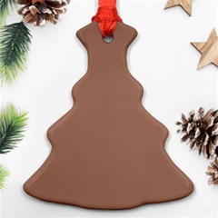 Mocha Mousse Hex Code #a47864 Christmas Tree Ornament (two Sides) by dressshop