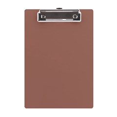 Mocha Mousse Hex Code #a47864 A5 Acrylic Clipboard by dressshop