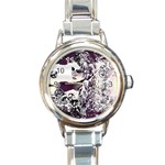 Marina Paper Cut Round Italian Charm Watch Front