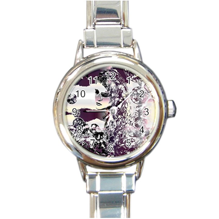 Marina Paper Cut Round Italian Charm Watch