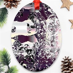 Marina Paper Cut Ornament (oval)