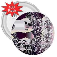 Marina Paper Cut 3  Buttons (100 Pack) 