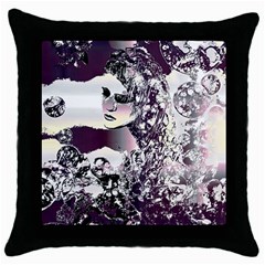 Marina Paper Cut Throw Pillow Case (black)