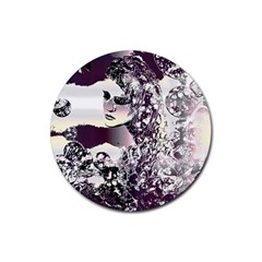 Marina Paper Cut Rubber Coaster (round)