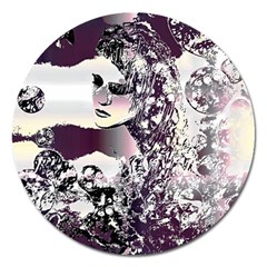 Marina Paper Cut Magnet 5  (round)