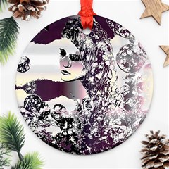 Marina Paper Cut Round Ornament (two Sides) by MRNStudios