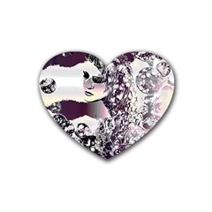 Marina Paper Cut Rubber Heart Coaster (4 Pack)