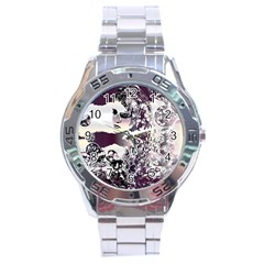 Marina Paper Cut Stainless Steel Analogue Watch