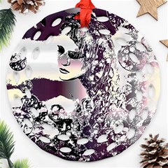 Marina Paper Cut Ornament (round Filigree)