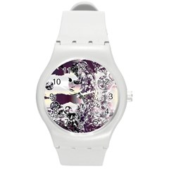 Marina Paper Cut Round Plastic Sport Watch (m)