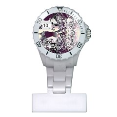 Marina Paper Cut Plastic Nurses Watch