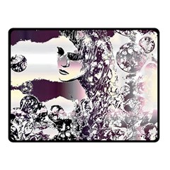 Marina Paper Cut Two Sides Fleece Blanket (small)