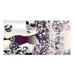 Marina Paper Cut Satin Shawl 45  X 80 